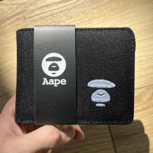 BAPE Men's Black and White Wallet-purses