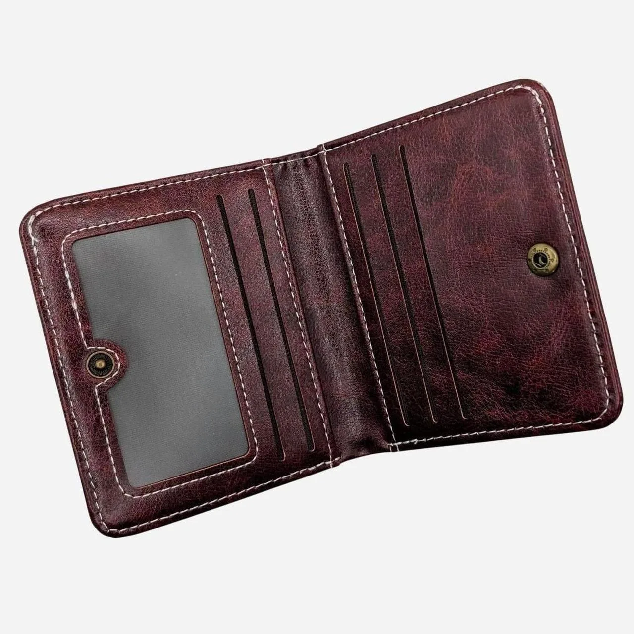 Men's Brown and Burgundy Wallet-purses - Image 2