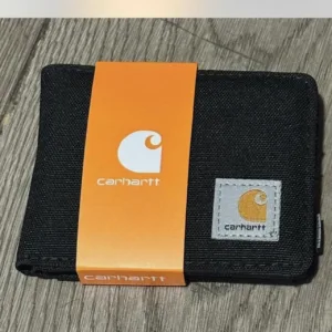 Carhartt Men's Black and Orange Wallet-purses