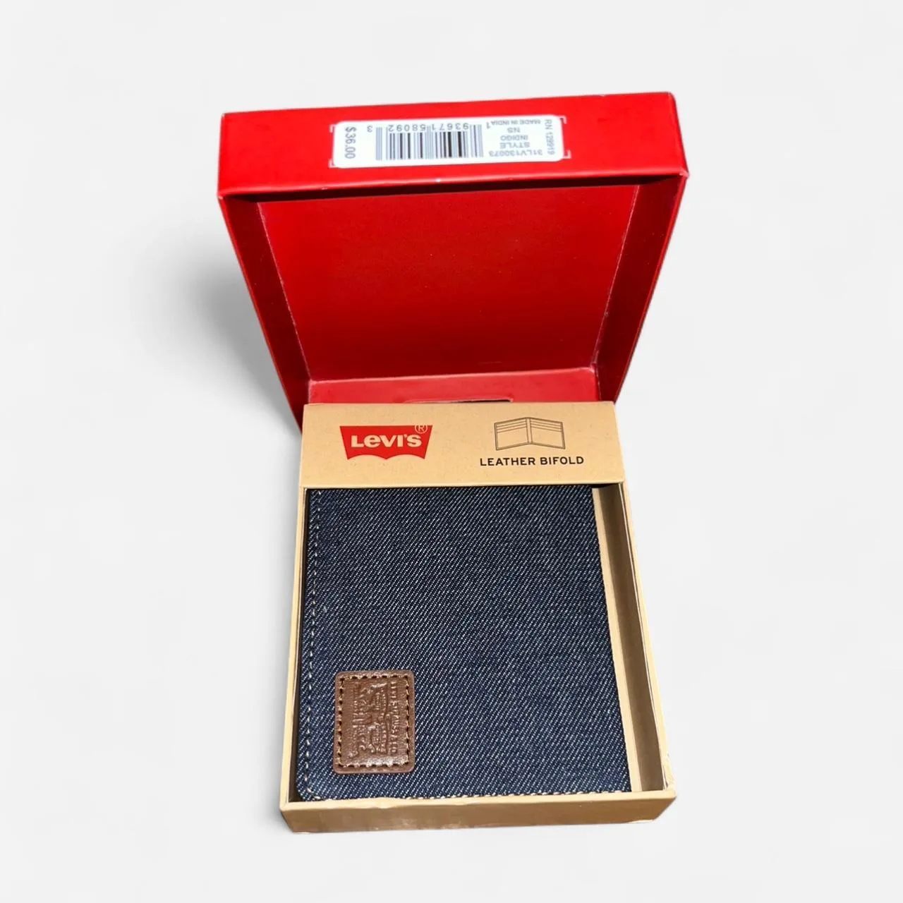Levi's Men's Black and Brown Wallet-purses