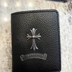 Chrome Hearts Men's Black Wallet-purses