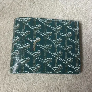 Men's Green and Blue Wallet-purses