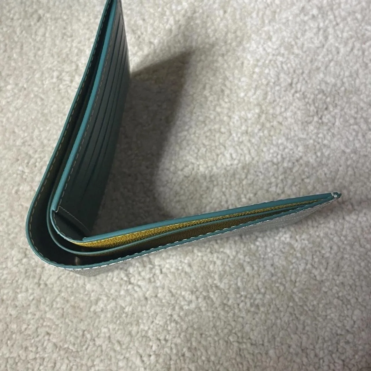 Men's Green and Blue Wallet-purses - Image 4