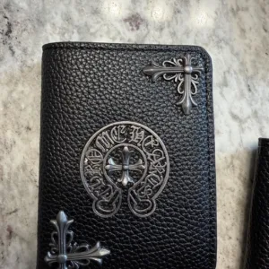 Chrome Hearts Men's Black Wallet-purses