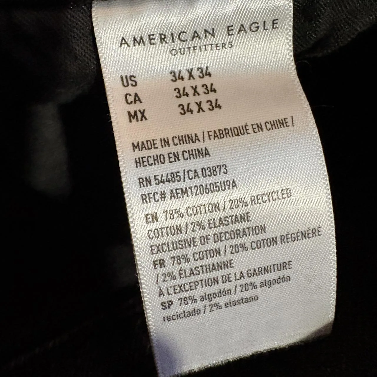 American Eagle Outfitters Men's Black Jeans - Image 4