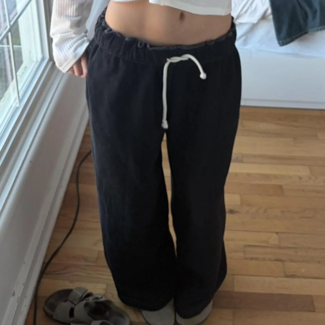 Out From Under Women's Black and Navy Joggers-tracksuits