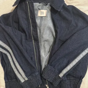 Urban Outfitters Women's Navy and Blue Jacket