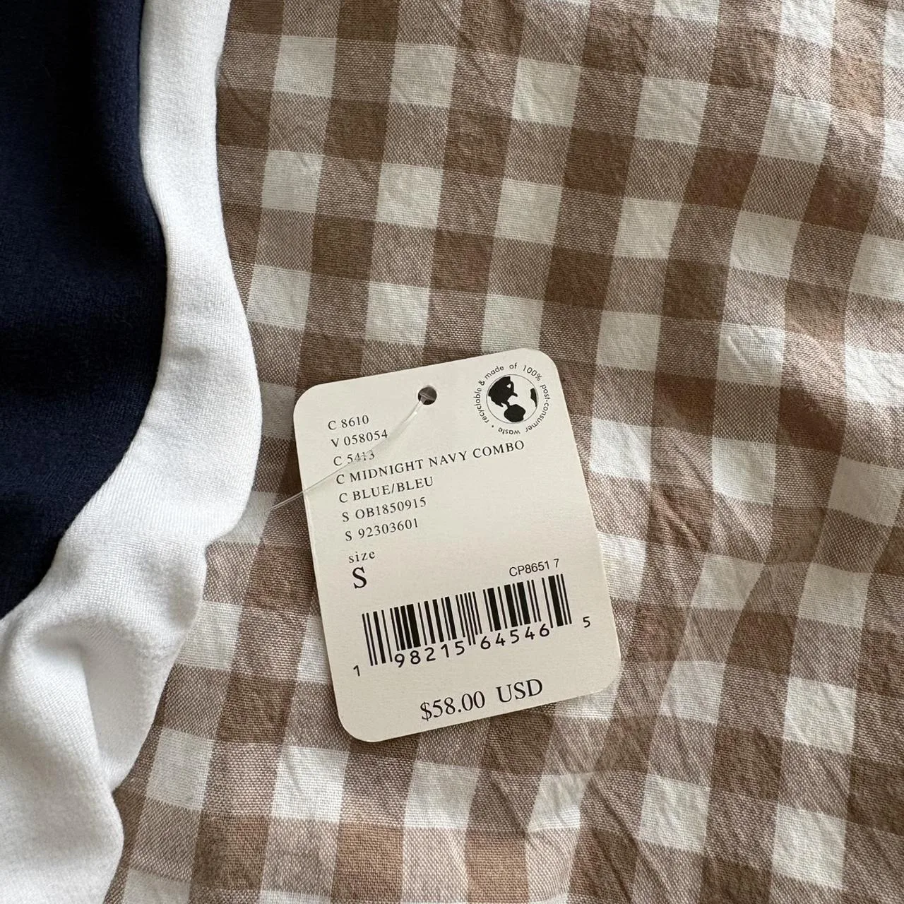 Free People Women's Navy and White Vest - Image 3