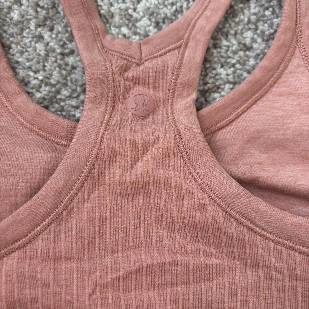 Lululemon Women's Pink and Orange Vest - Image 3