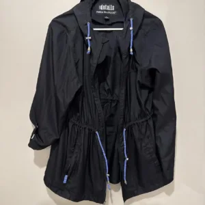 Women's Black and Navy Coat