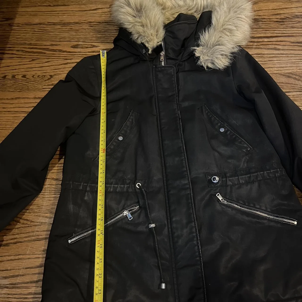 Women's Black Coat - Image 3