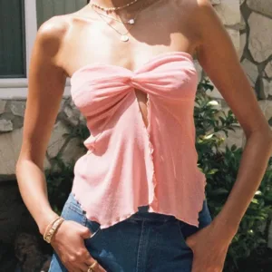 Princess Polly Women's Pink Crop-top