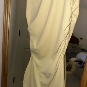 Women's Yellow and Cream Dress