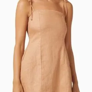 Faithfull The Brand Women's Tan and Orange Casual-dresses