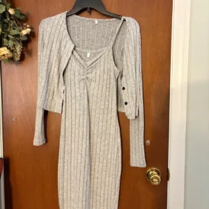 Rainbow Women's Grey and Silver Casual-dresses