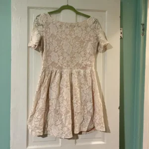 Zara Women's Pink and Cream Casual-dresses