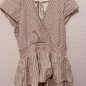 American Eagle Outfitters Women's Pink and Tan Casual-dresses