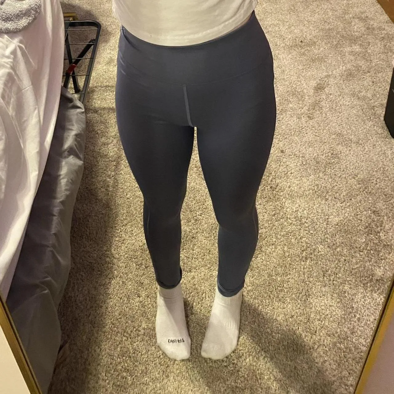 Abercrombie & Fitch Women's Grey and Navy Leggings