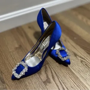 Badgley Mischka Women's Blue Courts