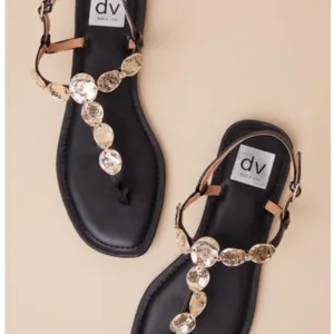 Dolce Vita Women's Black and Brown Sandals