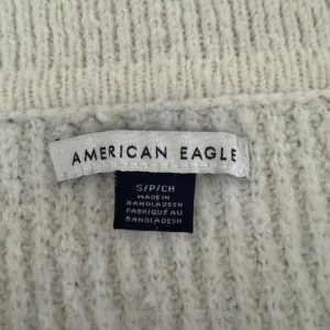 American Eagle Outfitters Women's White and Cream Jumper