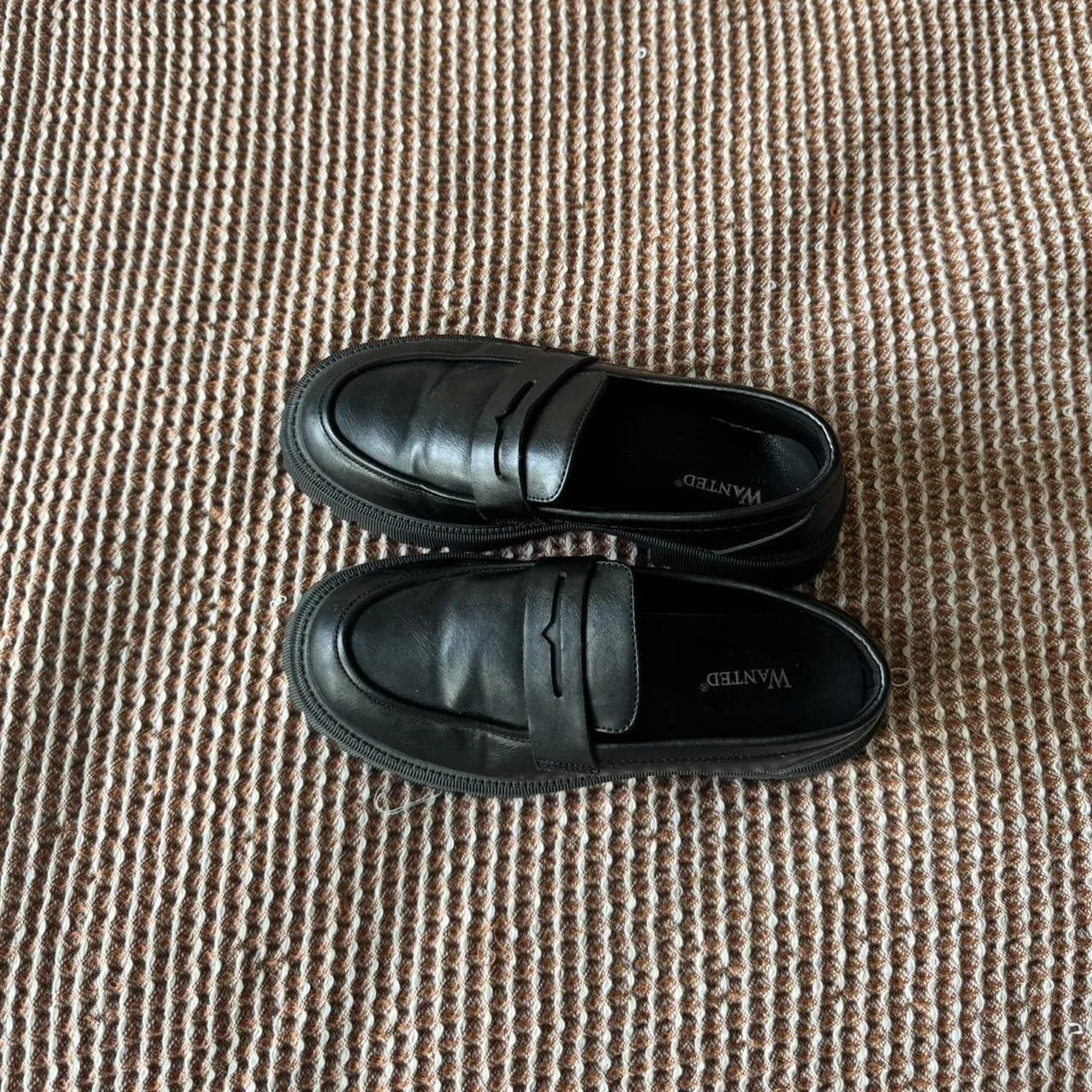 Women's Black Loafers - Image 2