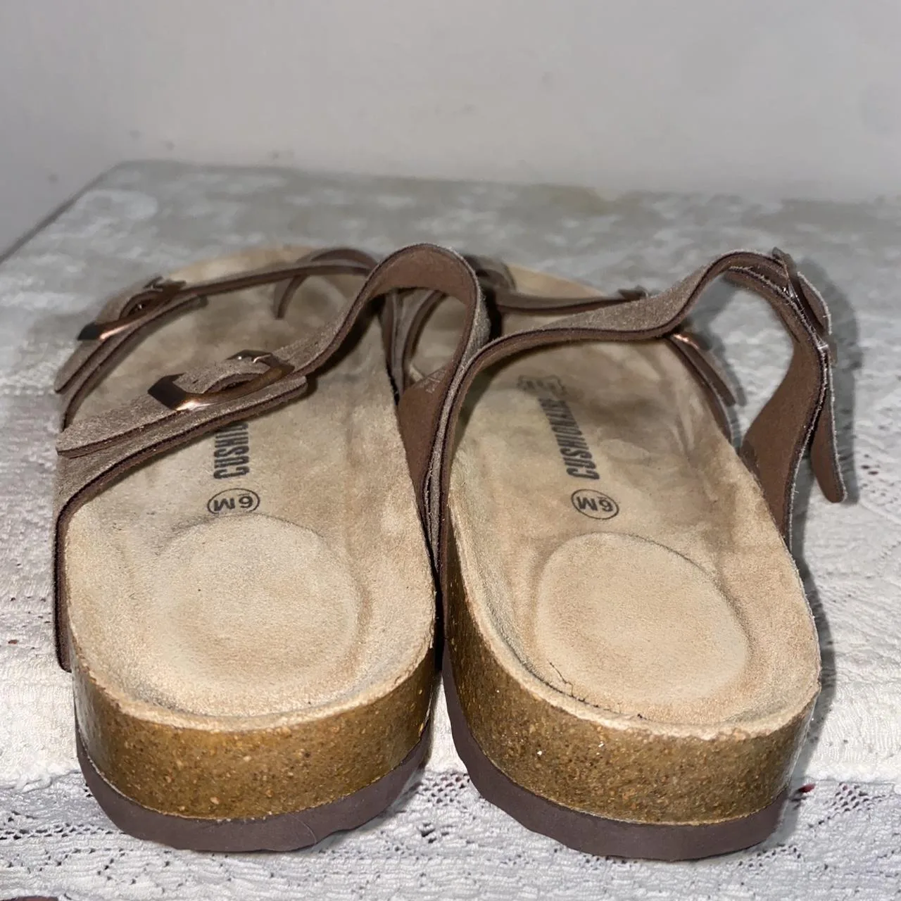 Women's Brown and Tan Sandals - Image 3