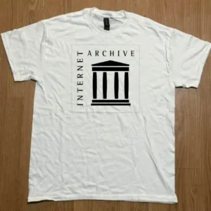 Men's White and Black T-shirt