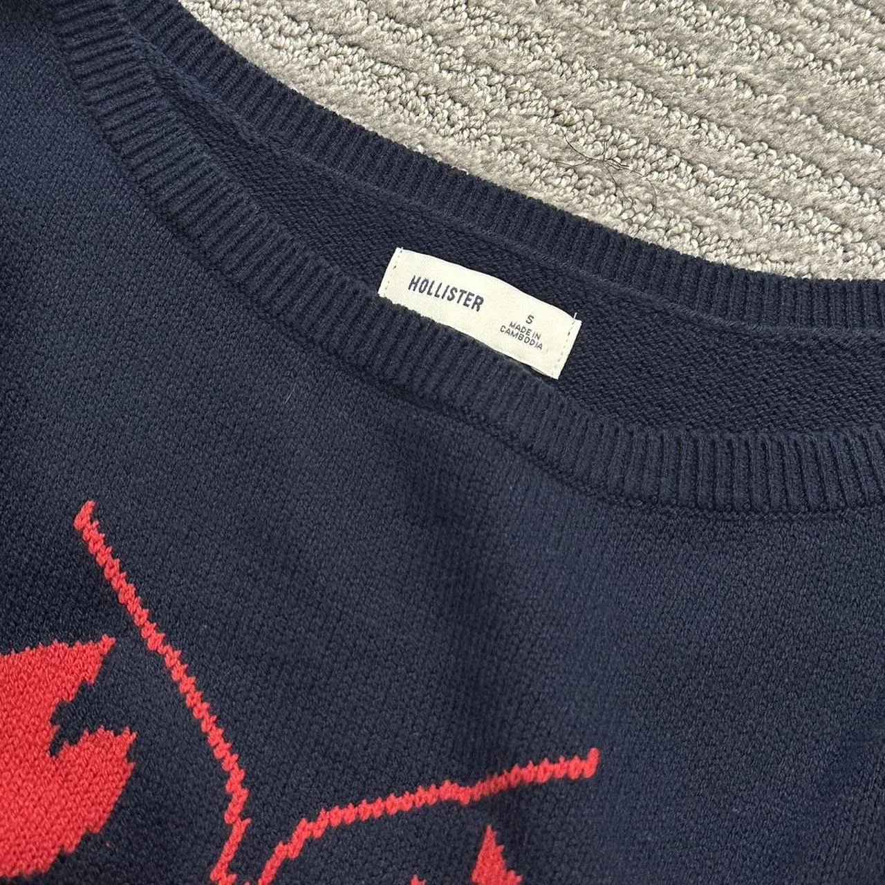 Hollister Co. Women's Navy and Blue Jumper