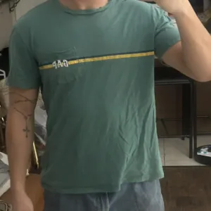 Gap Men's Green and Blue T-shirt