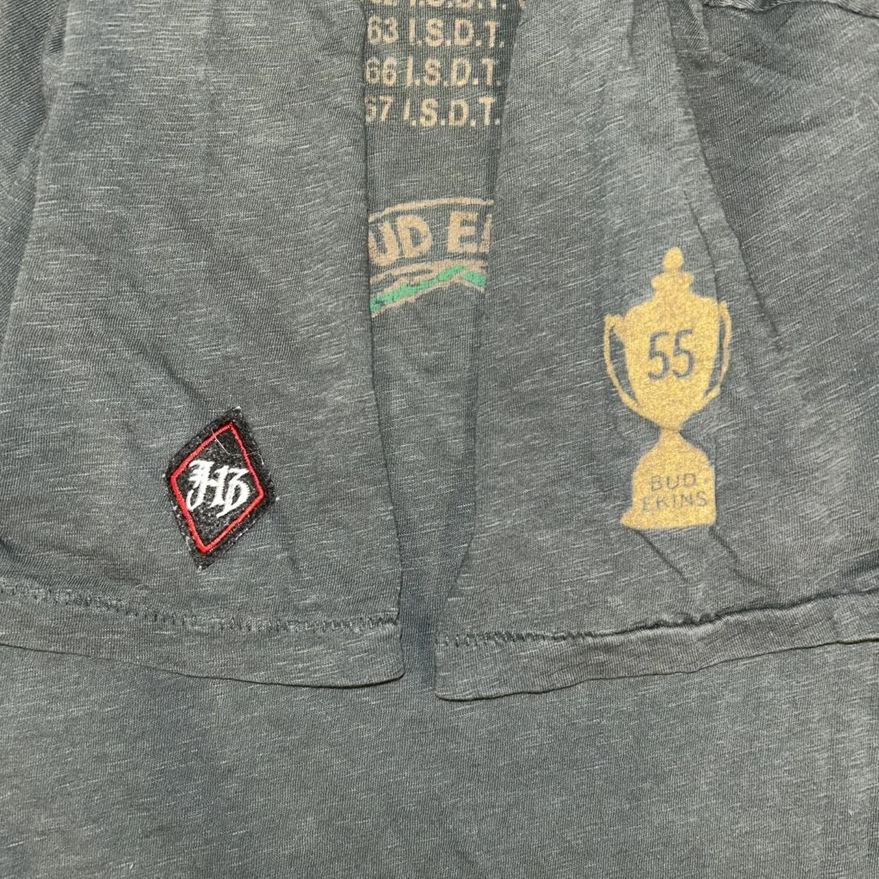 Men's Grey and Black T-shirt - Image 6