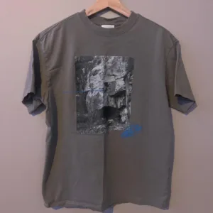 H&M Men's Grey and Khaki T-shirt