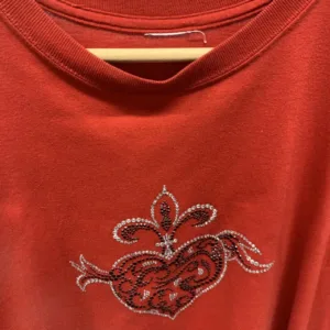 Men's Red and Orange T-shirt