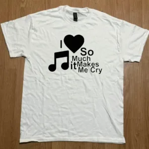 Men's White and Black T-shirt