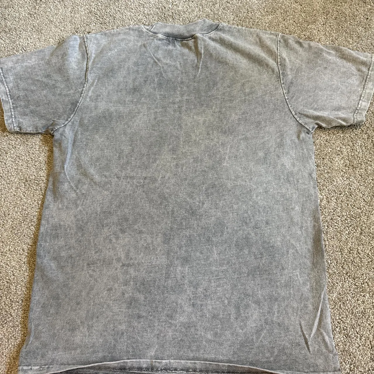 Men's Grey and Blue T-shirt - Image 3