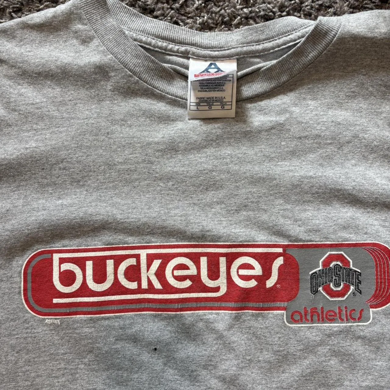 AAA Men's Grey and Red T-shirt - Image 2