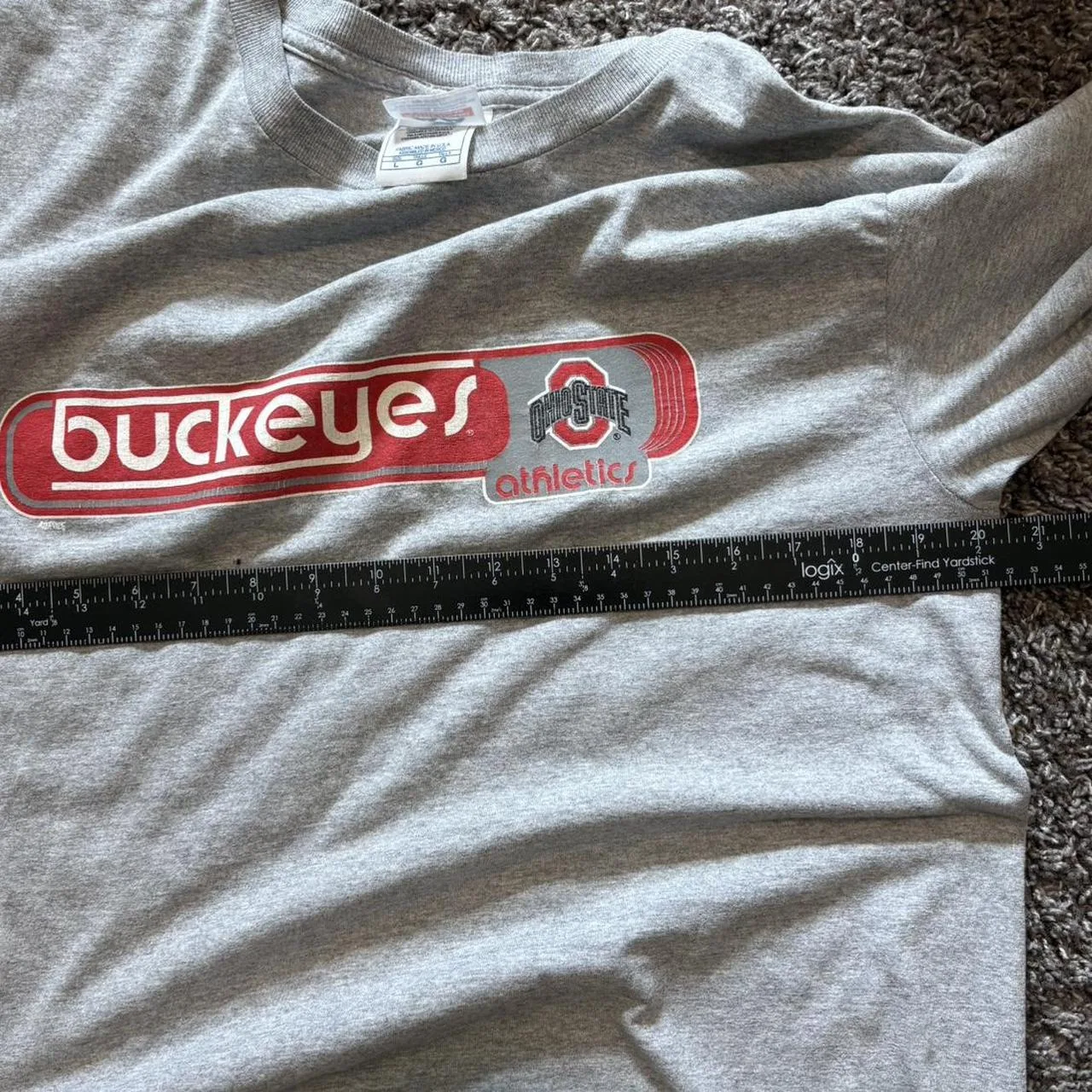 AAA Men's Grey and Red T-shirt - Image 3