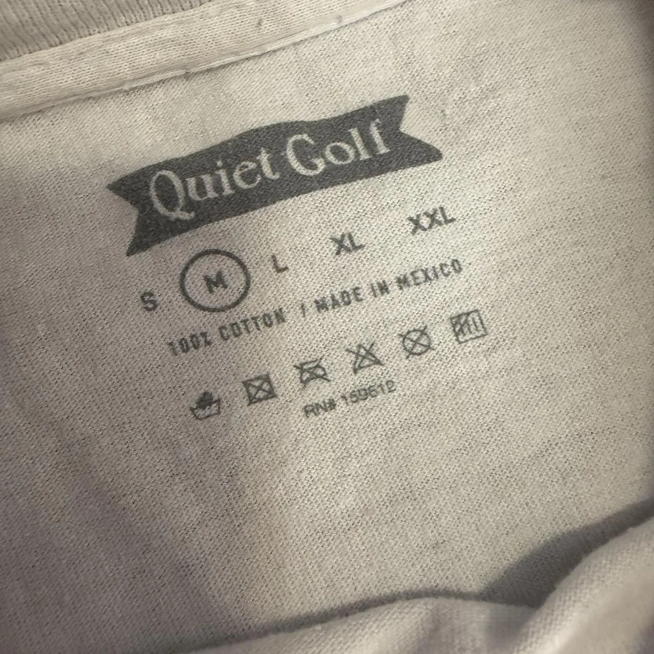 Men's White and Grey T-shirt - Image 5