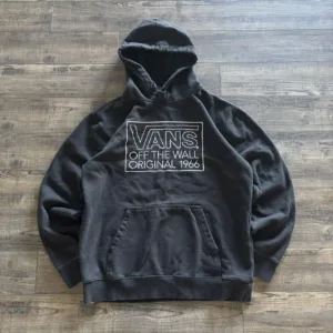 Vans Men's Black and Grey Hoodie