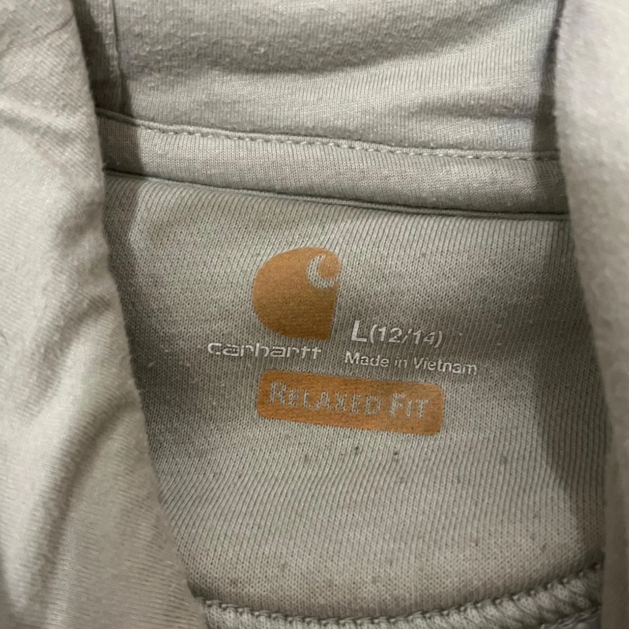 Carhartt Men's Green and Khaki Hoodie - Image 3