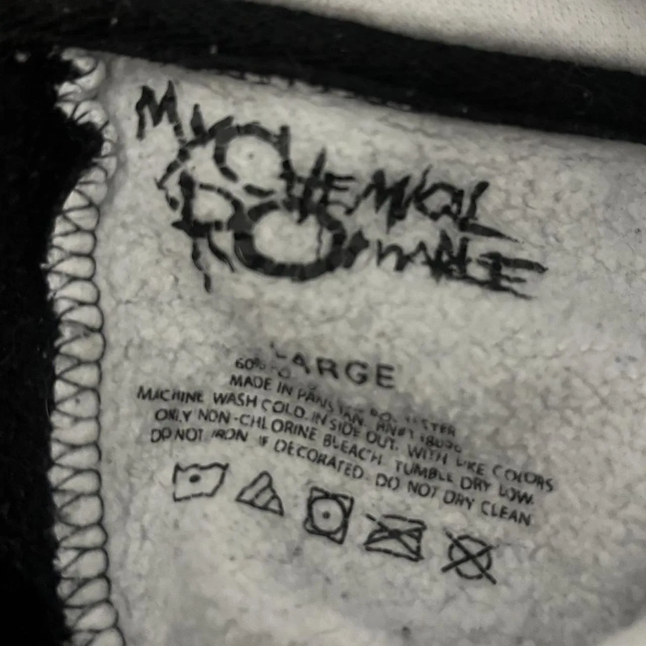 Men's Black and Grey Hoodie - Image 4