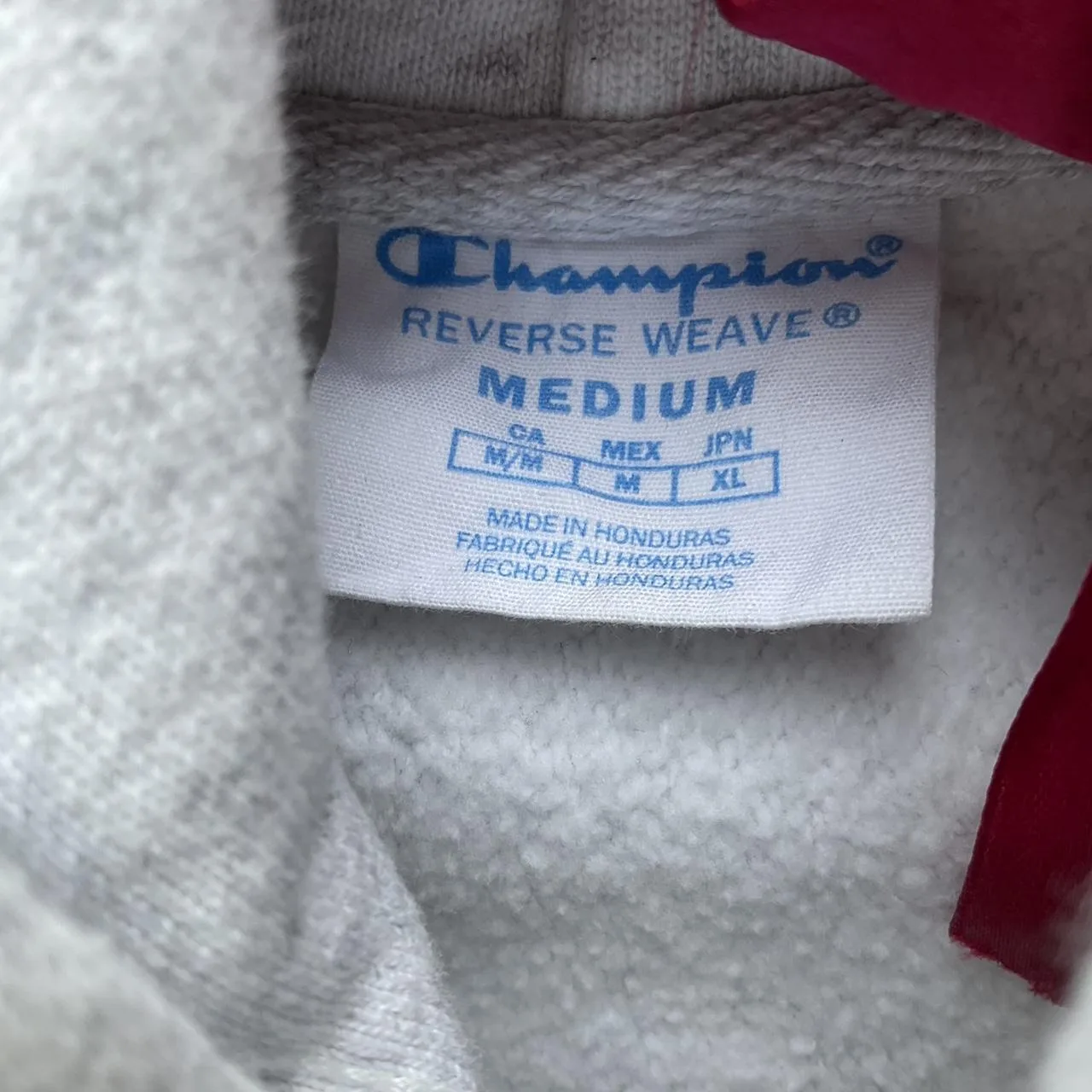 Champion Men's White and Grey Hoodie - Image 2