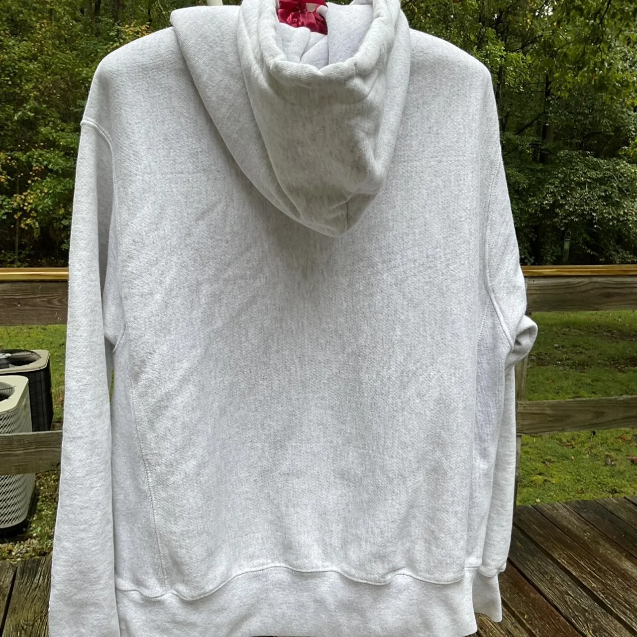 Champion Men's White and Grey Hoodie - Image 3