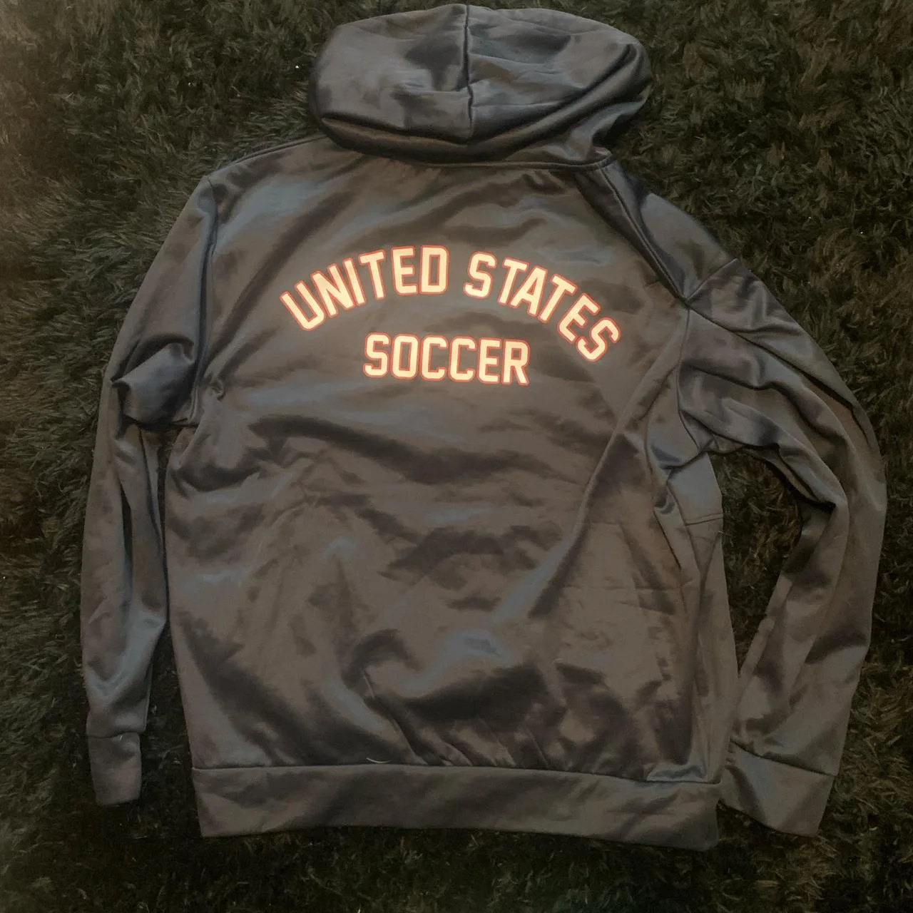 Men's Navy and Black Hoodie - Image 2