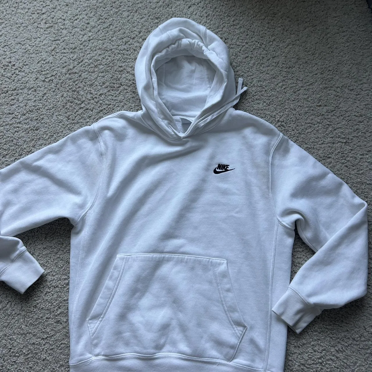 Nike Men's White Hoodie