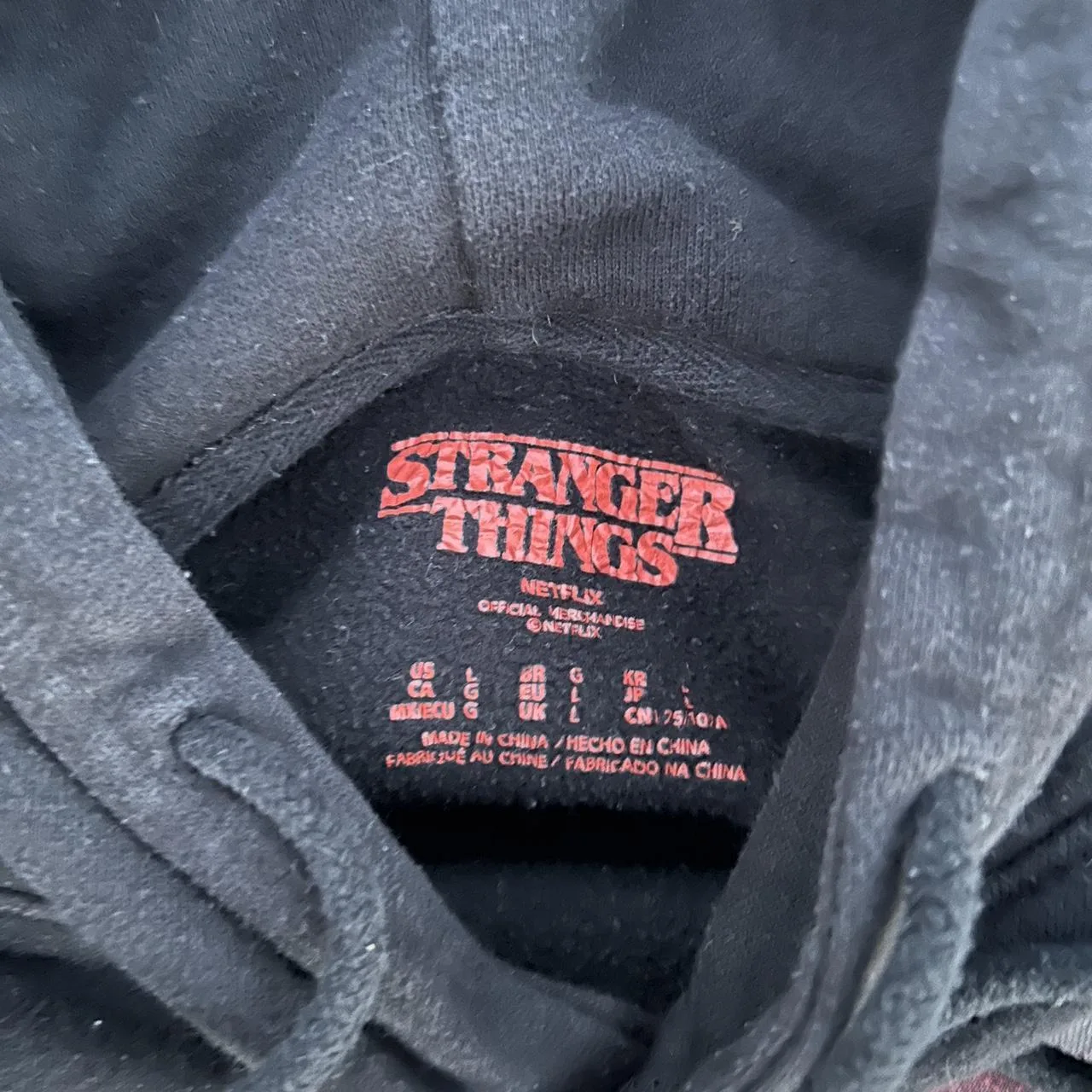 Men's Black Hoodie - Image 2