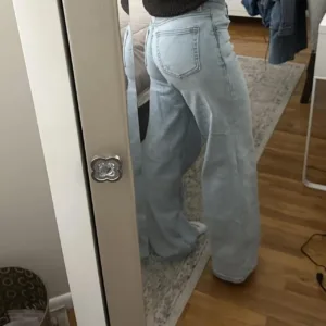 Women's Blue and Grey Jeans