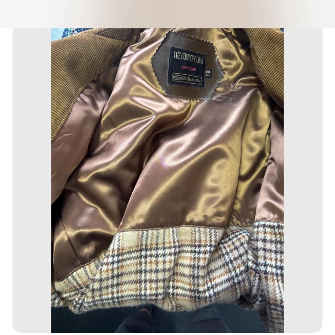 Sears Men's Brown and Tan Coat - Image 6