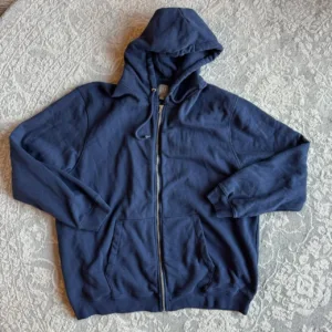 Gap Men's Navy and Blue Hoodie