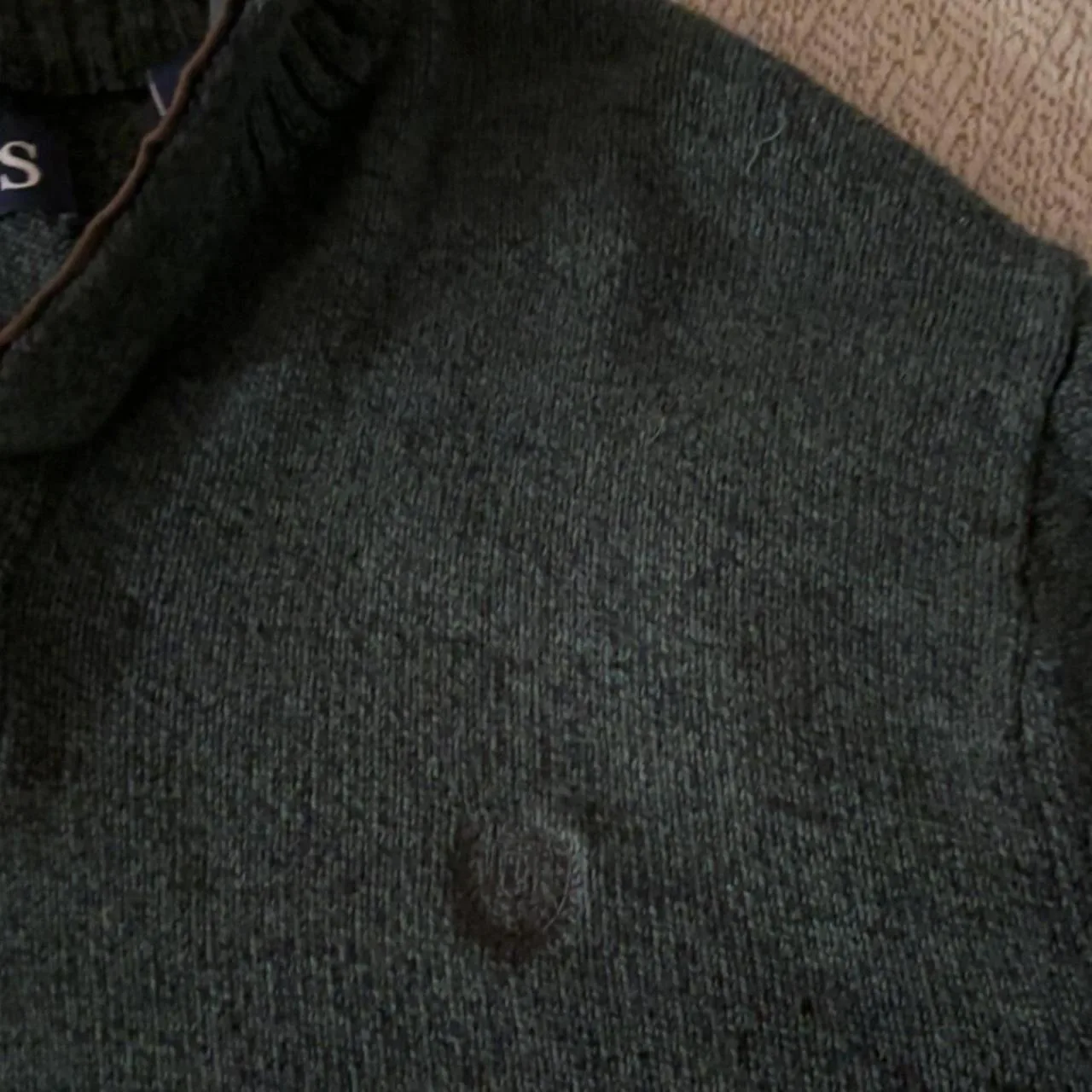 Chaps Men's Green Jumper - Image 3